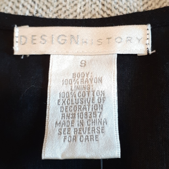 NWT Design History Black Rayan Dress - Picture 6 of 6